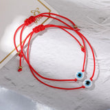 2pcs/lot Eye Bead Bracelet Red Rope String Friendship Bracelets