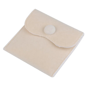2pcs Velvet Pouch Snap Fastener Bags for Jewelry Storage