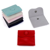 2pcs Velvet Pouch Snap Fastener Bags for Jewelry Storage