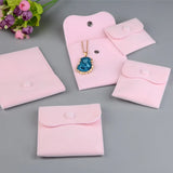 2pcs Velvet Pouch Snap Fastener Bags for Jewelry Storage