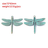 Verdigris Patina Elephant/Heart/Leaf/Flower Pendant Jewelry Material