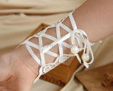 2pcs Wedding Finger Bracelet Bridal Bangles Lolita Style Jewelry