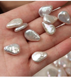 2pcs Natural Freshwater Baroque Pearls 11*16mm DIY Jewelry