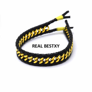 2pcs Stainless Steel Leather Cords for Bracelets DIY