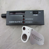 Gemstone Hardness Tester with 30x 60x Loupes Jewelry LED Light Magnifier