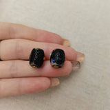 2pcs Natural Dzi Carving Beads Sapphire Lapis Turquoise Agate Bulk Gem