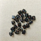 2pcs Natural Dzi Carving Beads Sapphire Lapis Turquoise Agate Bulk Gem