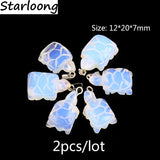 Opal Stone Tortoise Charm Pendant for DIY Jewelry Making