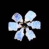 Opal Stone Tortoise Charm Pendant for DIY Jewelry Making