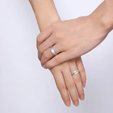 2pcs/lots Engagement Rings Stainless Steel Wedding Bands Ring