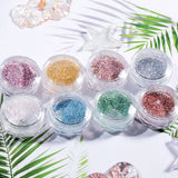 2pcs Shining Glitter Crystal Epoxy Resin Mold Nail Art DIY Jewelry Decoration