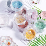 2pcs Shining Glitter Crystal Epoxy Resin Mold Nail Art DIY Jewelry Decoration