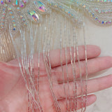 2pcs Crystal Rhinestone Applique for Wedding Decoration
