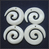 2pcs Natural Bone Beads 35x18mm Colors Jewelry Findings