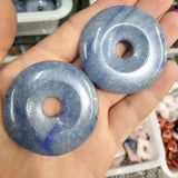 2pcs Aventurine Stone Pendants 50mm for Women DIY Jewelry Making