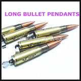 2pcs Men's Bullets Metal Pendants for Soldiers Necklace