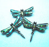Dragonfly Abalone Shell Pendant/Brooch 60x50mm