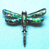 Dragonfly Abalone Shell Pendant/Brooch 60x50mm