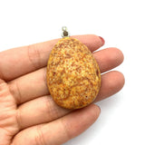 2pcs Natural Agate Stone Pendants 5 Colors 31x43mm Size