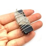 2pcs Natural Stone Pendants Agate Rectangle 4 Colors DIY Necklace 19x40mm