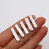 2pcs Natural Freshwater Pearl Beads 5x22-6x24mm DIY Necklace Bracelet Accessory