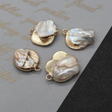 2pcs Freshwater Pearl Pendants DIY Necklace Earrings