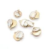 2pcs Freshwater Pearl Pendants DIY Necklace Earrings