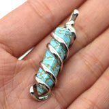 2pcs Natural Stone Pendants Hexagon Charms DIY Necklace Jewelry 12 Colors