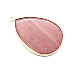 2pcs Natural Stone Pendants Water Drop Shaped Agate DIY Necklace Accessory