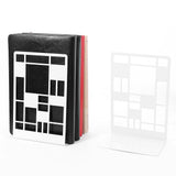 Geometric Bird Tree Metal Bookends Desk Organizer Shelf