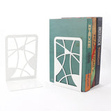 Geometric Bird Tree Metal Bookends Desk Organizer Shelf