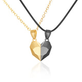 2pcs Magnetic Couple Necklace Friendship Heart Pendant