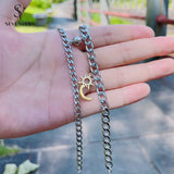 18K Plated Titanium Steel Sun Moon Couple Bracelet Set