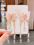 2pcs Chinese Butterfly Hairpins Hair Ornaments Barrettes Hair Clips