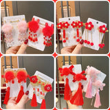 2pcs Chinese Butterfly Hairpins Hair Ornaments Barrettes Hair Clips