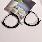 Couple Bracelet Stainless steel Magnet Heart Shape Puzzle Friendship Bracelets