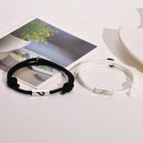Couple Bracelet Stainless steel Magnet Heart Shape Puzzle Friendship Bracelets