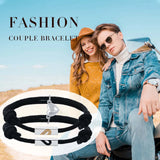 Couple Bracelet Stainless steel Magnet Heart Shape Puzzle Friendship Bracelets