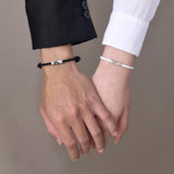 Couple Bracelet Stainless steel Magnet Heart Shape Puzzle Friendship Bracelets