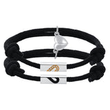 Couple Bracelet Stainless steel Magnet Heart Shape Puzzle Friendship Bracelets