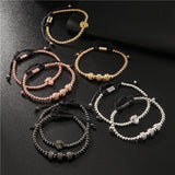 Leopard Couple Bracelet Sets with Cubic Zirconia Charm Jewelry Gift
