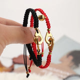 2pcs/set High Stainless Steel Magnet Attractive Handcuffs Bracelets for Couples