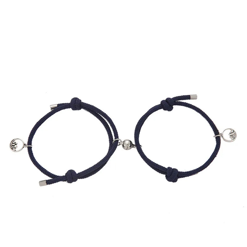 Lover Magnetic Clasp Couple Attraction Hand Rope Stainless Steel Accessorie