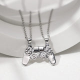 Magnetic Gamepad Couple Necklaces Set Alloy Pendant Jewelry