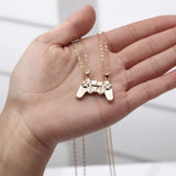 Magnetic Gamepad Couple Necklaces Set Alloy Pendant Jewelry