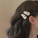 2pcs Mini Crystal Hair Clips Pins Hairpins Barrette Headpiece Hair Accessories