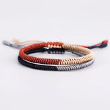 Tibetan Lucky Rope Bracelet Set Buddhist Blessing Jewelry