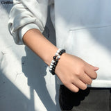 Natural Stone Beads Yoga Bracelet Distance Magnet Couple Bracelets