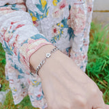 Stainless Steel Heart Charm Couple Love Bracelet Set - I love you Jewelry Gift