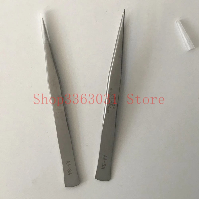 2pcs Stainless Steel Diamond Jewelry Tweezers